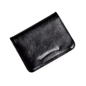 Chrome Hearts Bifold Card Holder in Black