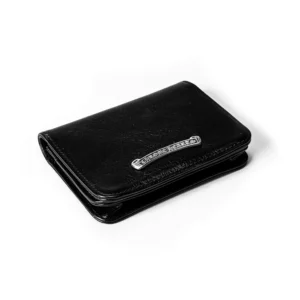 Chrome Hearts Bifold Card Holder in Black