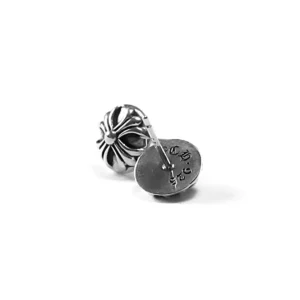 Chrome Hearts Cross Ball Stud Earrings