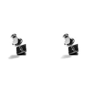 Chrome Hearts Pyramid Plus Stud Earrings