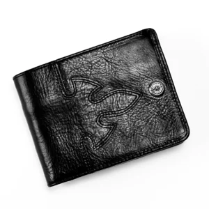 Chrome Hearts Bifold Leather Wallet in Black