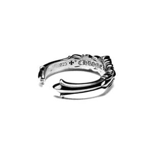 Chrome Hearts Baby Double Floral Cross Ring