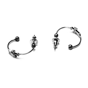 Chrome Hearts Skinny Bangle Cross Earrings