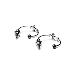 Chrome Hearts Skinny Bangle Cross Earrings