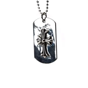 Chrome Hearts Dog Tag With Cross