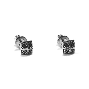 Chrome Hearts Pyramid Plus Stud Earrings