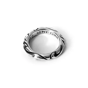 Chrome Hearts Scroll Band Ring