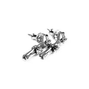 Chrome Hearts Cross Drop Earrings