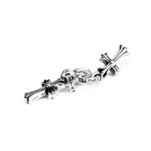 Chrome Hearts Cross Drop Earrings