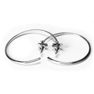 Chrome Hearts Plus Hoop Earrings