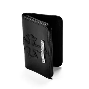 Chrome Hearts Bifold Card Holder With Cross in Black