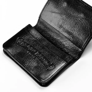 Chrome Hearts Bifold Card Holder in Black