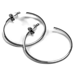 Chrome Hearts Plus Hoop Earrings