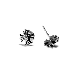 Chrome Hearts Cross Stud Earrings