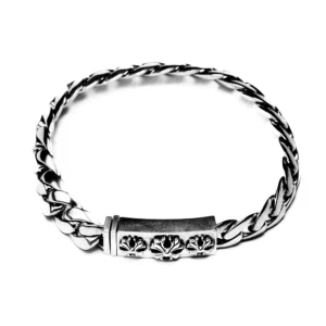 Chrome Hearts Plus ID Cuban Link Bracelet