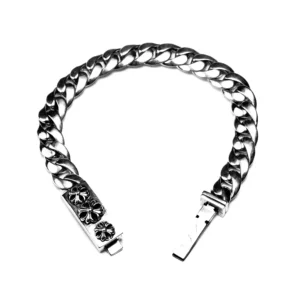 Chrome Hearts Plus ID Cuban Link Bracelet