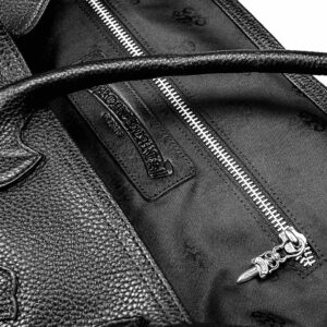 Chrome Hearts Leather Handbag With Crosses