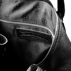 Chrome Hearts Leather Handbag With Crosses