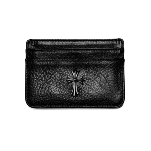 Chrome Hearts Leather Card Holder With Cross