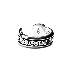 Chrome Hearts Scroll Label Ring