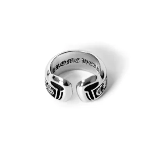 Chrome Hearts Scroll Label Ring